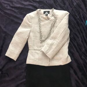 Silver and off white H&M jacket